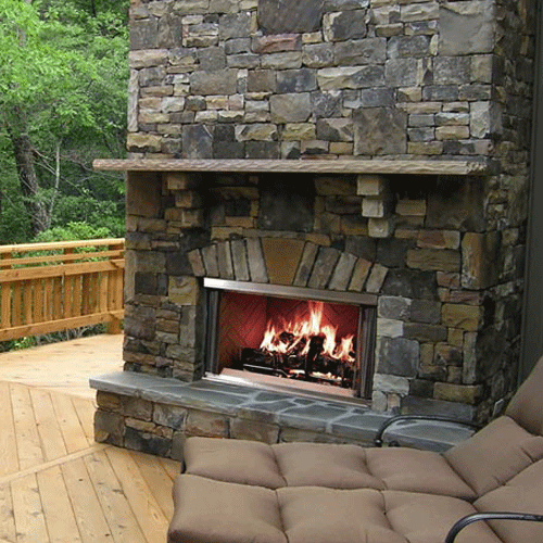 Montana Wood Fireplace