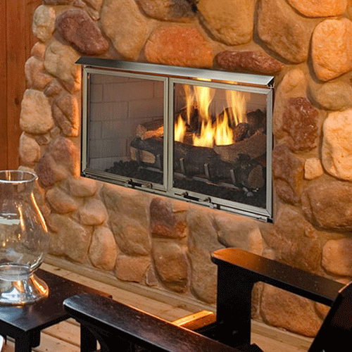 Villa Gas Fireplace