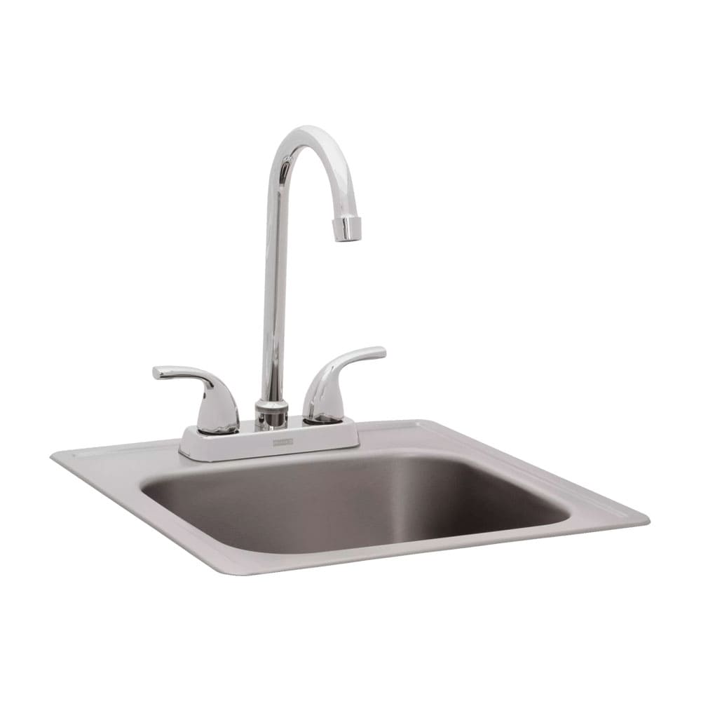 Small Stainless-Steel Sink With Faucet